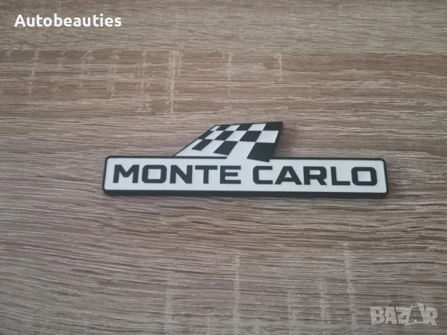 емблема Skoda Monte Carlo черно с бяло