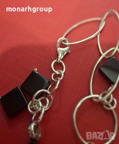 Сребърна гривна, снимка 3 - Гривни - 44233315