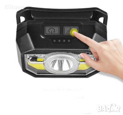 LED фенер за глава с 6 режима на работа, вградена батерия и USB зареждане - FL86, снимка 13 - Други - 52805691