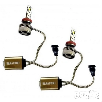LED крушки H11/H8/H9 60W Nakatomi, снимка 2 - Аксесоари и консумативи - 53300630