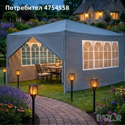 Просторна градинска шатра, снимка 2 - Градински мебели, декорация  - 53776546