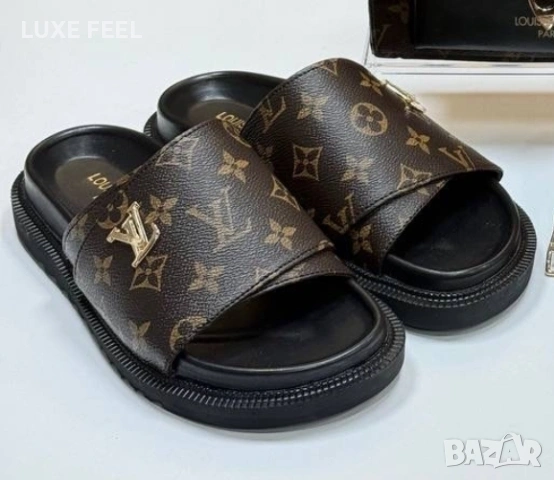 Louis Vuitton ⚜️Дамски Чехли 36-41н , снимка 2 - Чехли - 54220690