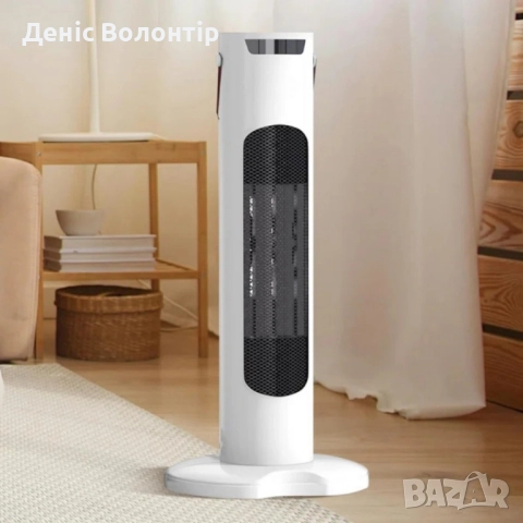 Вентилаторна печка 2-в-1 с керамичен нагревател, осцилация 60°, дистанционно и LED дисплей – 1500W, , снимка 11 - Друга електроника - 52435533