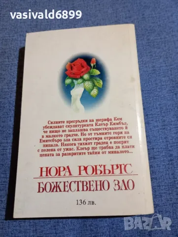 Нора Робъртс - Божествено зло , снимка 3 - Художествена литература - 48263836