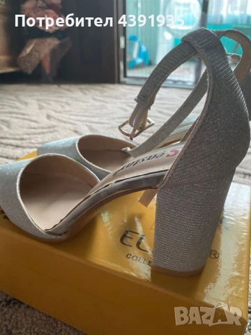 Обувки на висок той, снимка 2 - Дамски обувки на ток - 51235498