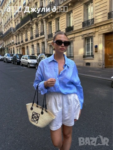 Разкошен сет от 100% лен 🤍🩵