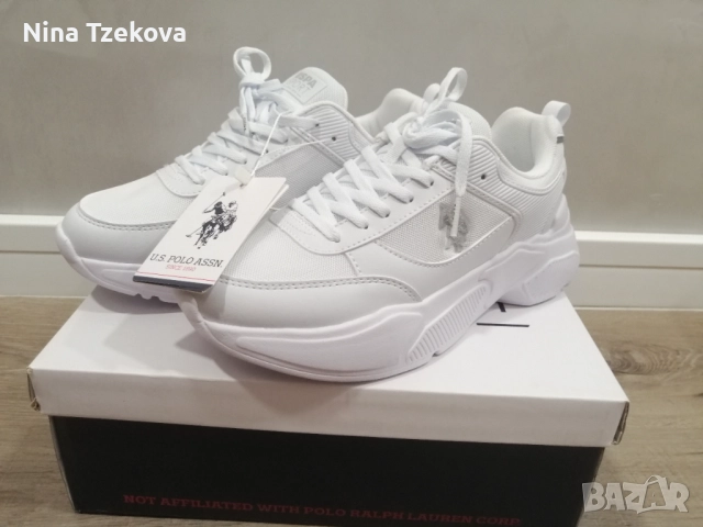 U. S. Polo Assn Violet спортни Обувки от еко кожа с текстил