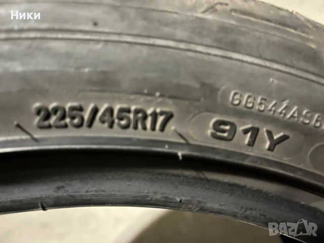 2бр. 225/45/17 GoodYear DOT 2621 , снимка 7 - Гуми и джанти - 53991033