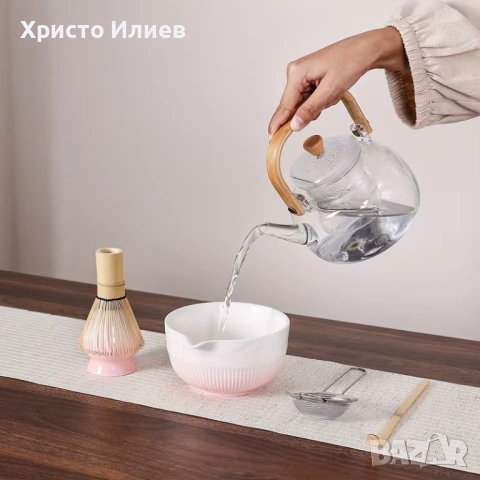 Комплект за чай матча Matcha 5 броя сет Японски матча сет чъсен купа лъжичка, снимка 4 - Други стоки за дома - 53705467