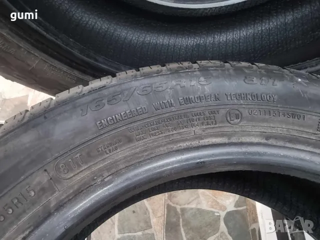 4бр летни гуми 165/65/15 DUNLOP L01378 , снимка 6 - Гуми и джанти - 46897633