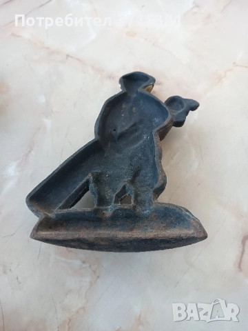 Чугунена фигура - голф играч, снимка 7 - Колекции - 52109123
