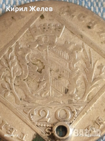 Сребърна монета 20 кройцера 1770г. Йозеф втори Нюрнберг 52986, снимка 3 - Нумизматика и бонистика - 53084029