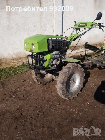 Мотоблок гардения дизел 9.к, снимка 2 - Селскостопанска техника - 53615125