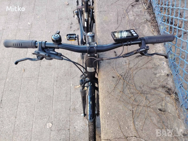 28 цола електрически алуминиев велосипед с 21 скорости усилени капли амортисьори предни като нов , снимка 9 - Велосипеди - 52818762