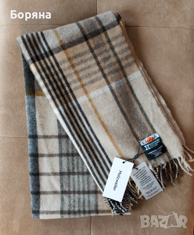 Нов дамски шал от камилска вълна и кашмир в стил Burberry