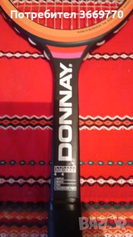 Винтидж дървена тенис ракета Donnay, снимка 2 - Тенис - 50348689