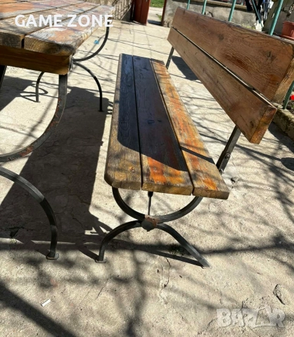 Дървени Маси Комплект Пейки Цена По Договаряне, снимка 5 - Маси - 54211315