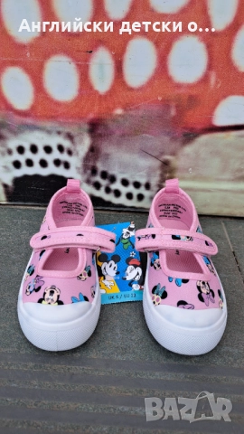 Английски детски кецки с Мини Маус, снимка 4 - Детски пантофи - 51628808