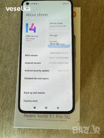 REDMI NOTE 11PRO 5G, снимка 2 - Xiaomi - 47704154