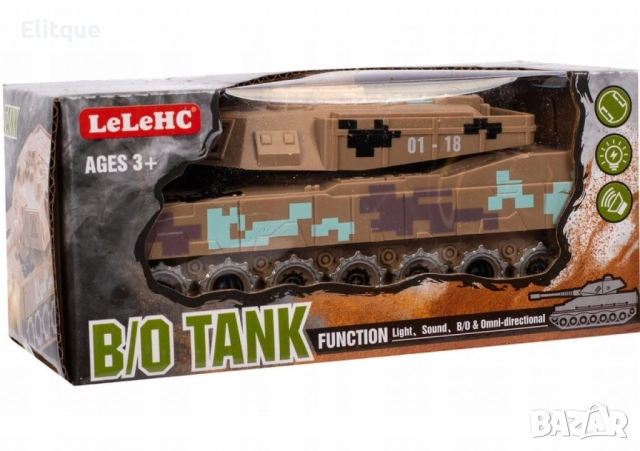 Боен танк с реалистични звуци и светлини, снимка 14 - Коли, камиони, мотори, писти - 52745138