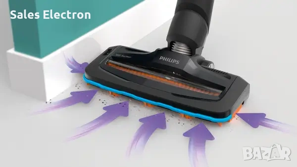 Продавам нова-Безкабелна вертикална прахосмукачка PHILIPS FC6718/01, снимка 5 - Прахосмукачки - 54168124
