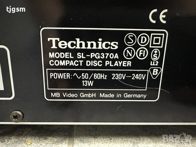 Technics SL-PG370A - CD Player Сиди Плеър, снимка 9 - Декове - 45275684