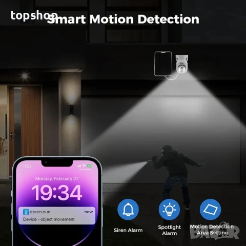 НОВА, НЕРАЗОПАКОВАНА, соларна система за видеонаблюдение Hiseeu 10 канална +1TB HDD 4MP, нощно.,., снимка 7 - Комплекти за видеонаблюдение - 50556226