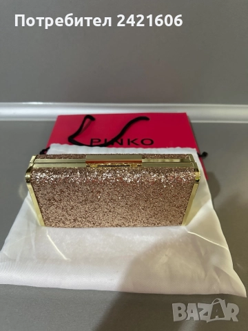 PINKO Нова! оригинална чанта и дълга дръжка синджир, снимка 3 - Чанти - 51627148