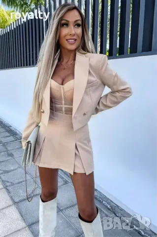 Бежов дамски комплект , снимка 3 - Комплекти - 50005063