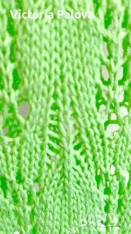 Ефектна памучна плажна рокля- туника цвят лайм  CROCHET , снимка 11 - Рокли - 54260084
