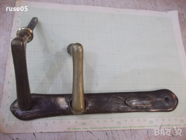 Дръжки и шилд бронзови стари за брава, снимка 5 - Други ценни предмети - 52915389