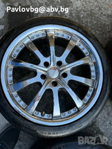 Джанти с гуми за Ауди 5/112/18, снимка 3 - Гуми и джанти - 50132442
