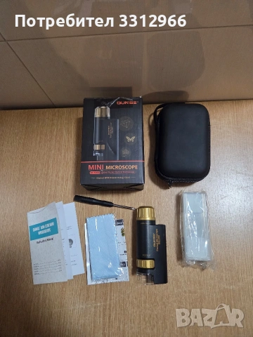 Джобен оптичен микроскоп Qunse 60-120X. Увеличение: 60X до 120X