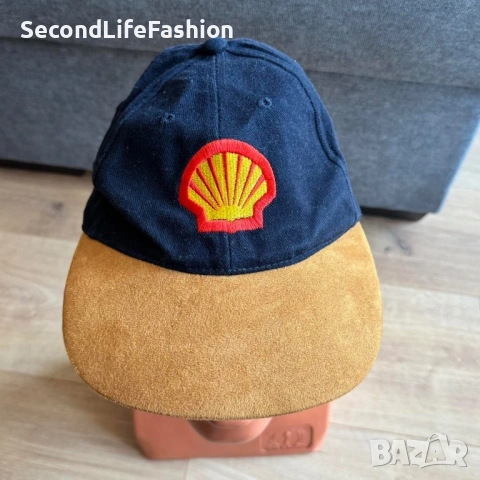 Винтидж Shell бейзболна шапка един размер, снимка 6 - Шапки - 53734941