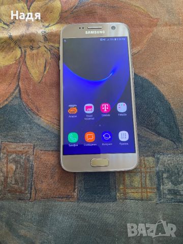 Samsung Galaxy S7 -32GB,Gold,зарядно, снимка 2 - Samsung - 46430272