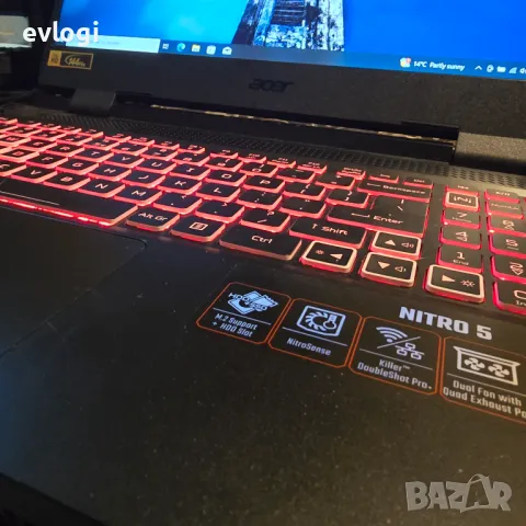 Acer Nitro 5 Gaming/Intel 12th Gen i7/NVIDIA GeForce RTX 4050/32GB DDR5/1TB SSD, снимка 4 - Лаптопи за игри - 48929612