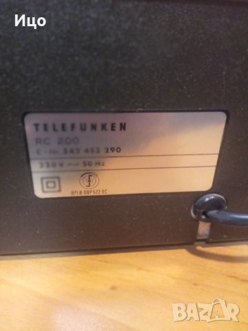 Telefunken сет,RR200 ресивър и RC200 касетен дек HighKom., снимка 10 - Декове - 45081506