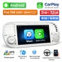 Android навигация за Fiat 500 (2007–2014) – 7 инча, CarPlay, камера, снимка 1