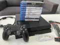 PS4 + 10 игри! Playstation 4 Плейстейшън 4 500GB джойстик игра кабели, снимка 2