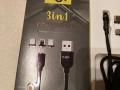 Нов 3 в 1 кабел за зареждане на телефон с 3 различни магнитни накрайника, снимка 3
