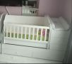 Бебешка кошара Arbor, трансформираща се в детско легло, бюро и щкафче
, снимка 1