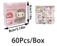 60 бр Hello Kitty Коте Кити самозалепващи лепенки стикери за украса декор, снимка 2