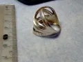 СТАР ШИКОЗЕН СРЕБЪРЕН ПРЪСТЕН СРЕБРО 925 АЖУРНА ХУДОЖЕСТВЕНА РЪЧНА БИЖУТЕРСКА ИЗРАБОТКА 30430, снимка 6