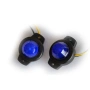 1 бр. ЛЕД LED габарити с черна подложка , СИНИ , 12-24V , Полша, снимка 1
