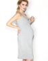 Нощница за бременни и кърмачки в сив цвят EASY DRESS Mitex (008), снимка 1 - Дрехи за бременни - 45777348