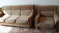 Продавам диван + фотьойл! ИЗГОДНО!, снимка 1 - Дивани и мека мебел - 44951970