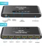 Алуминиев HDMI превключвател 5 входа 1 изход с дистанционно управление, поддържа 4K 3D 1080p UHD HDR, снимка 6