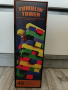 Дървена настолна игра Tumblin Tower Shopiens® с 48 цветни фигури, снимка 2