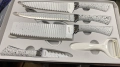 Комплект кухненски ножове от 6 части Zepter ZP-009B- бял, стилен и прецизен избор за всяка кухня, снимка 2