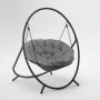 Висящ стол PATIO с тъмносива възглавница и сива рамка - стилен акцент за всеки дом и градина, снимка 4
